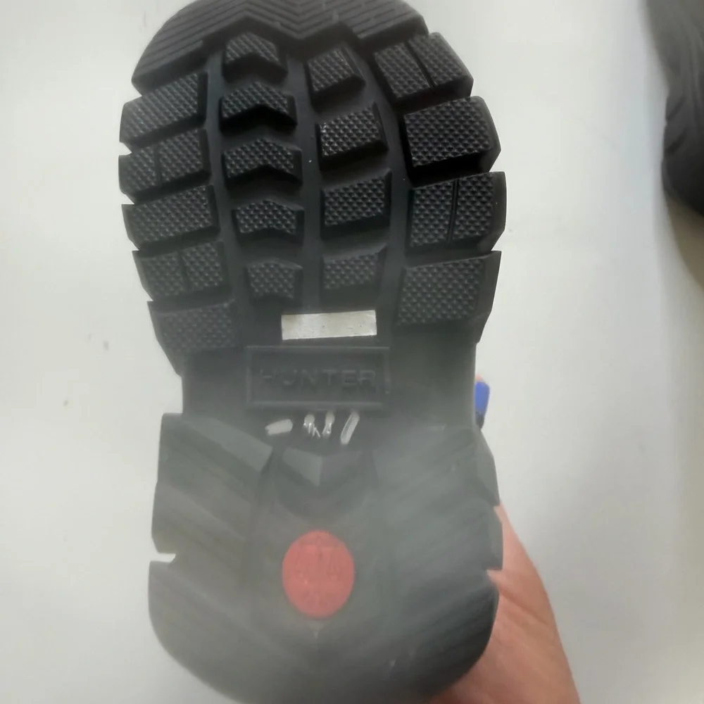 Hunter Kids Black Puffer Snow Boots